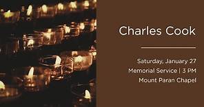 Charles Cook | Memorial Service