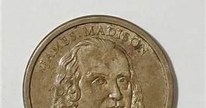 Moneda de EEUU.. $1 dollar.. del año 2007...James M. Madison cuarto presidente.