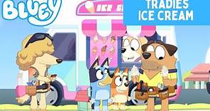 BLUEY - Bluey and Bingo Cry For Ice Cream ‼️ "Tradies" Episode | Disney Jr | ABC Kids