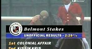 1993 Belmont Stakes - Colonial Affair & Julie Krone