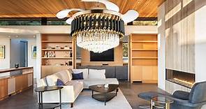 Luxury chandelier ceiling fan