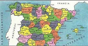 Mapa detallado de las provincias de españa