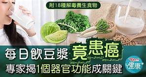 【食用安全】每日飲豆漿竟患癌？　專家揭1個器官功能成關鍵【附解毒抗癌食物】 - 香港經濟日報 - TOPick - 健康 - 食用安全