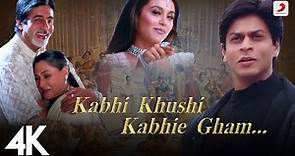 Kabhi Khushi Kabhie Gham - Title Track | Shah Rukh Khan | Lata Mangeshkar | 4K Video