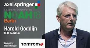 Harold Goddijn, TomTom - Axel Springer NOAH16 Berlin