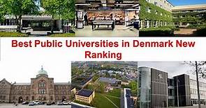 Best PUBLIC UNIVERSITIES IN DENMARK New Ranking