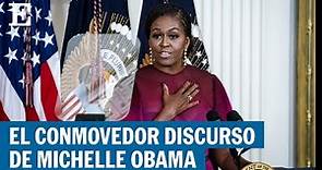 Este fue el discurso de Michelle OBAMA en la Casa Blanca | EL PAÍS