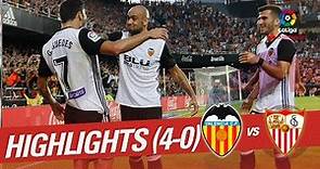 Resumen de Valencia CF vs Sevilla FC (4-0)