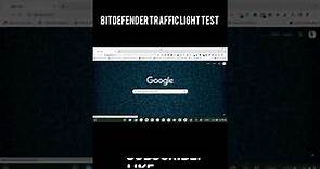Bitdefender Traffic Light Browser Protection Demo
