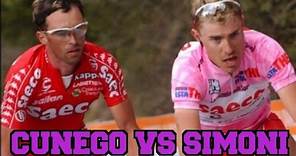 La rivalità tra Damiano Cunego e Gilberto Simoni al Giro d'Italia 2004