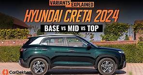 Hyundai Creta 2024 Variants Explained In Hindi | CarDekho.com