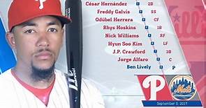 J.P. Crawford makes his MLB debut... - Philadelphia Phillies