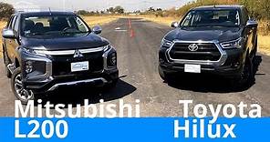 Mitsubishi L200 vs Toyota Hilux - Test Técnico Comparativo - Más argumentos