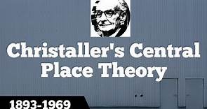 Central Place Theory| Walter Christaller|geography|Dr. Prashant T. Patil|