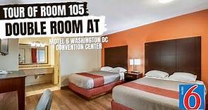 Tour of ROOM 105 - DOUBLE ROOM at MOTEL 6 WASHINGTON DC Convention Center