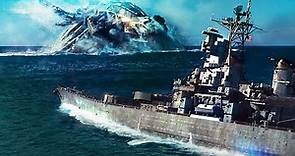 Barco de la Segunda Guerra Mundial vs. Nave nodriza alienígena | Battleship | Clip en Español