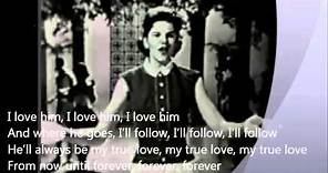 Little peggy march (1963 original Live) - I will follow him