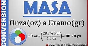 Convertir de Onzas (oz) a Gramos (gr) - |1de 2 - Método facil
