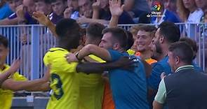 Gol de Diego Collado contra el Málaga CF (1-1)