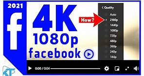 How to upload 4k/1080p Videos on Facebook | 2021