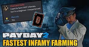 Level 0 to 100 in [redacted] minutes | New Fastest Infamy Farming