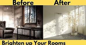 7 Tricks to Brighten Up A Dark Room! | Home Improvement Tips.
