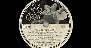 Pola Negri: MAZURKA, Odeon 1935