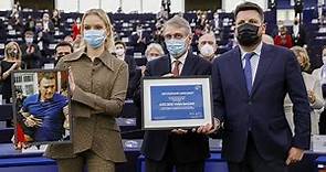 Navalny's daughter accepts EU's highest human rights award on his behalf
