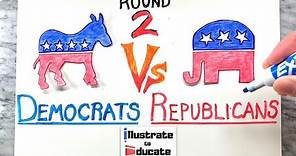 2024 Democrats VS Republicans- Round 2 | What is the difference between Democrats and Republicans?