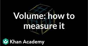 Volume: how to measure it | Measurement | Pre-Algebra | Khan Academy