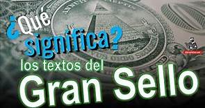 ¿Qué significan los textos en latín del gran sello de los Estados Unidos? 🇺🇸