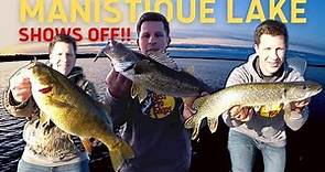 Manistique Lake is a FISH FACTORY!! (Limits of Walleye, Pike and 14lb+ Bag of Bass)