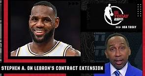 Stephen A. reacts to LeBron James agreeing to a 2-year/$97.1M extension with the Lakers | NBA Today