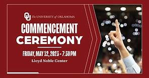 University of Oklahoma Commencement Ceremony | University of Oklahoma