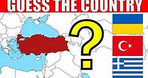 Guess The Country on The Map – EASY LEVEL | Geography Quiz Challenge