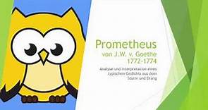 Prometheus - Goethe (Analyse und Interpretation)