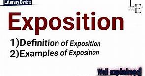 Exposition|Definition|Examples|Concept #literarydevices#Englishliterature