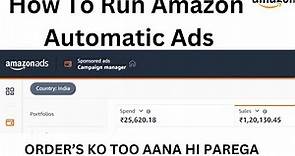 How To Run Ads On Amazon | Amazon Sponsored Ads | Amazon Ads Campaign Full Tutorial