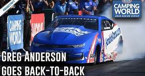 Greg Anderson wins back-to-back in the Countdown