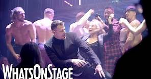 Channing Tatum dances on stage at Magic Mike London opening night
