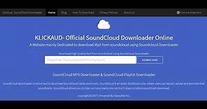 How to download Soundcloud Songs Online- KlickAud.com