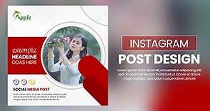 Instagram Post Design | Instagram Post Size 2024 | Photoshop Tutorial