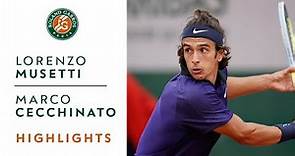 Lorenzo Musetti vs Marco Cecchinato - Round 3 Highlights I Roland-Garros 2021
