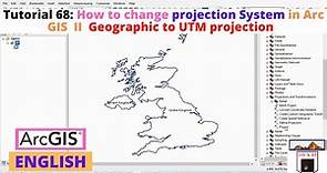 How to change projection System/Co-ordinate System in Arc GIS II Geographic to UTM projection
