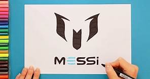 How to draw Messi Logo