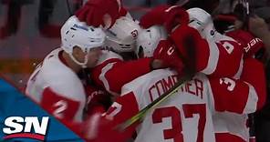 Shayne Gostisbehere Scores The Equalizer To Help The Red Wings Rally From A Four-Goal Deficit