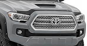 Auto Ventshade [AVS] Aeroskin Hood Protector | Low Profile / Flush Mount | Matte Black, 1 pc | 377079 | Fits 2016 - 2022 Toyota Tacoma