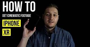 How to get cinematic footage on iPhone XR and Filmic pro