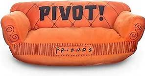 Friends Dog Toy, Orange Sofa Pivot Couch from Friends TV Show Stuffed Animal Dog Toy, Friends TV Show Merchandise Plush Dog Toy, 10" (FF13115)