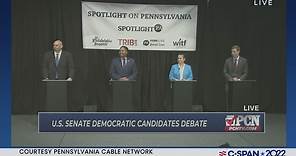 Campaign 2022-Pennsylvania Democratic U.S. Senate Debate